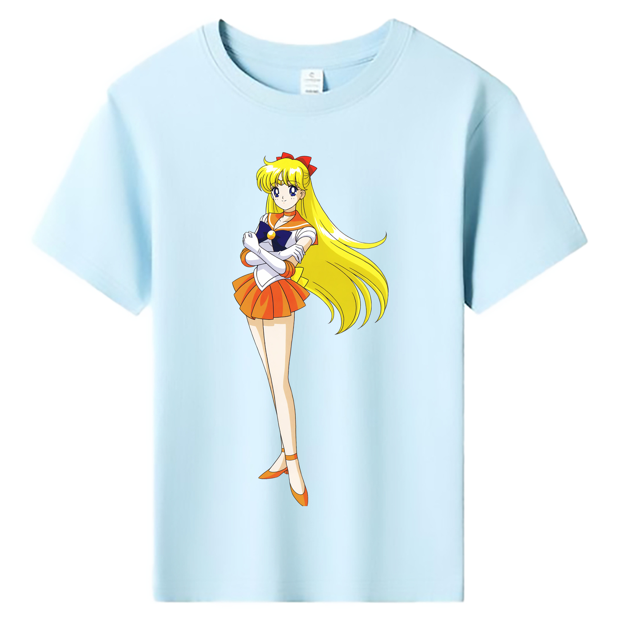 （画像用） 美少女戦士セーラームーン 愛野 美奈子 あいの みなこ Sailor Moon Aino Minako 綿100％キッズTシャツ（フロントプリント）